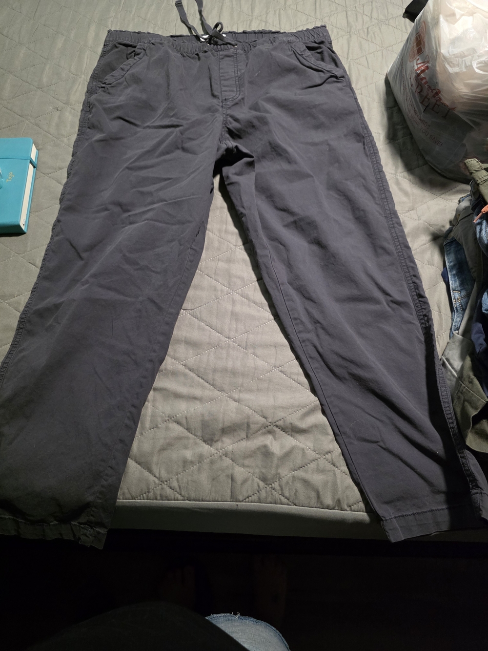Sonoma Women's Dark Navy Drawstring Chinos